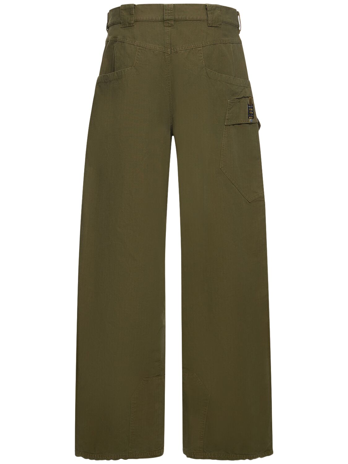 Shop Objects Iv Life Hiking Organic Cotton Cargo Pants In Olive Green