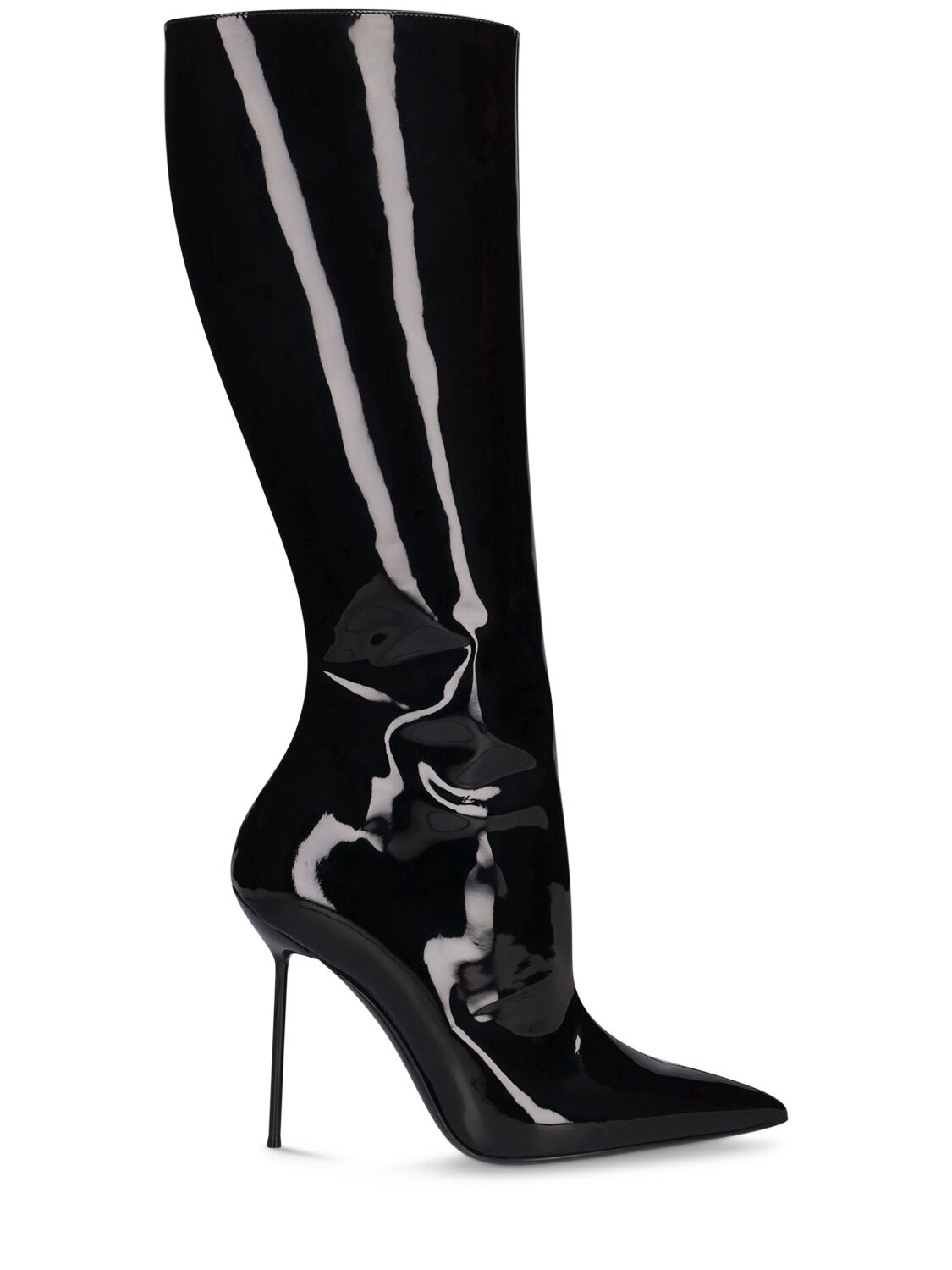 105mm Lidia Patent Leather Boots