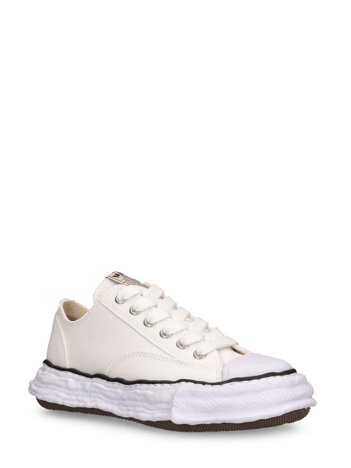 Shop Miharayasuhiro Peterson Low 23 Og Sole Canvas Sneakers In White