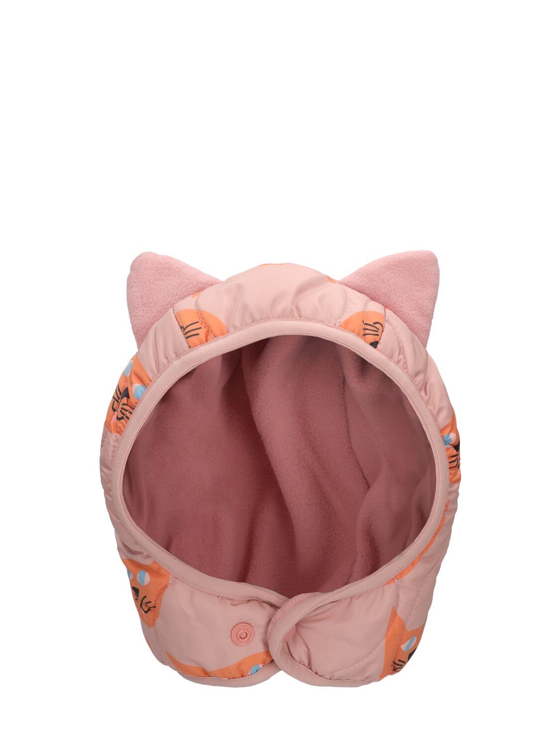 Printed Quilted Nylon Hat W/ears – KIDS-GIRLS > ACCESSORIES > HATS