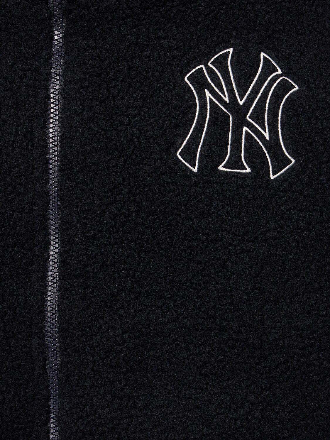 Shop New Era Mlb Ny Yankees Tech Sherpa Jacket In Blue,white