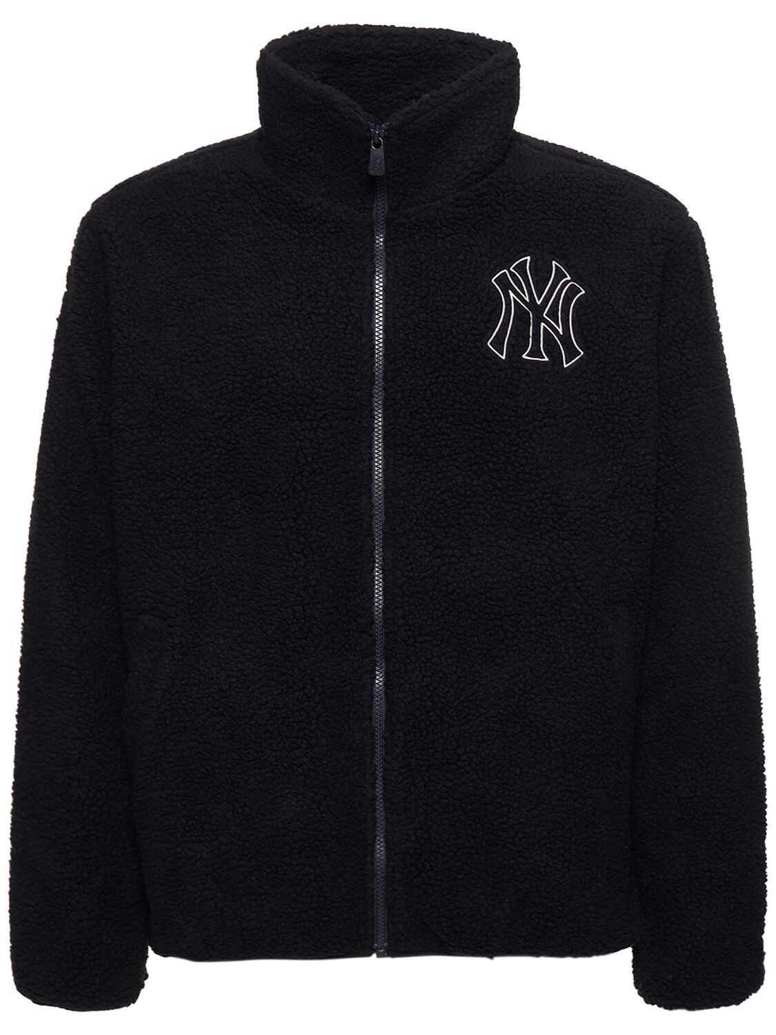 New Era Mlb Ny Yankees Tech Sherpa Jacket In Blue,white