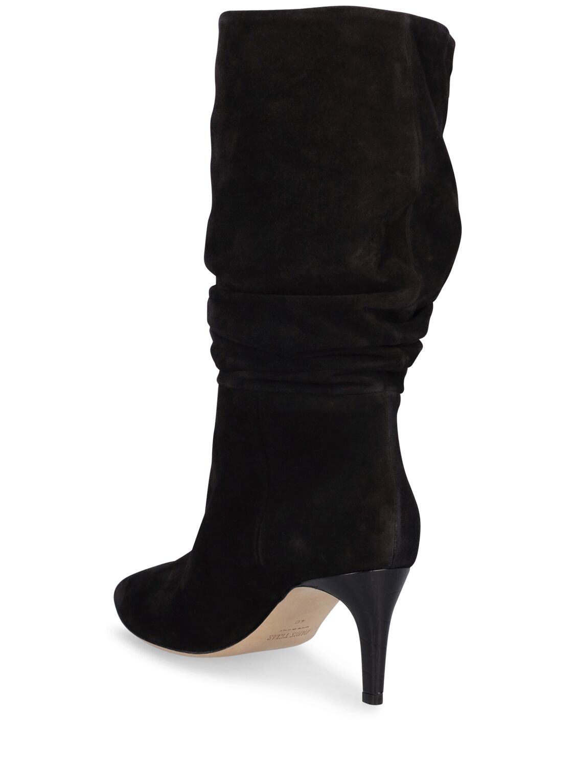 Shop Paris Texas 60mm Suede Slouchy Boots In Black