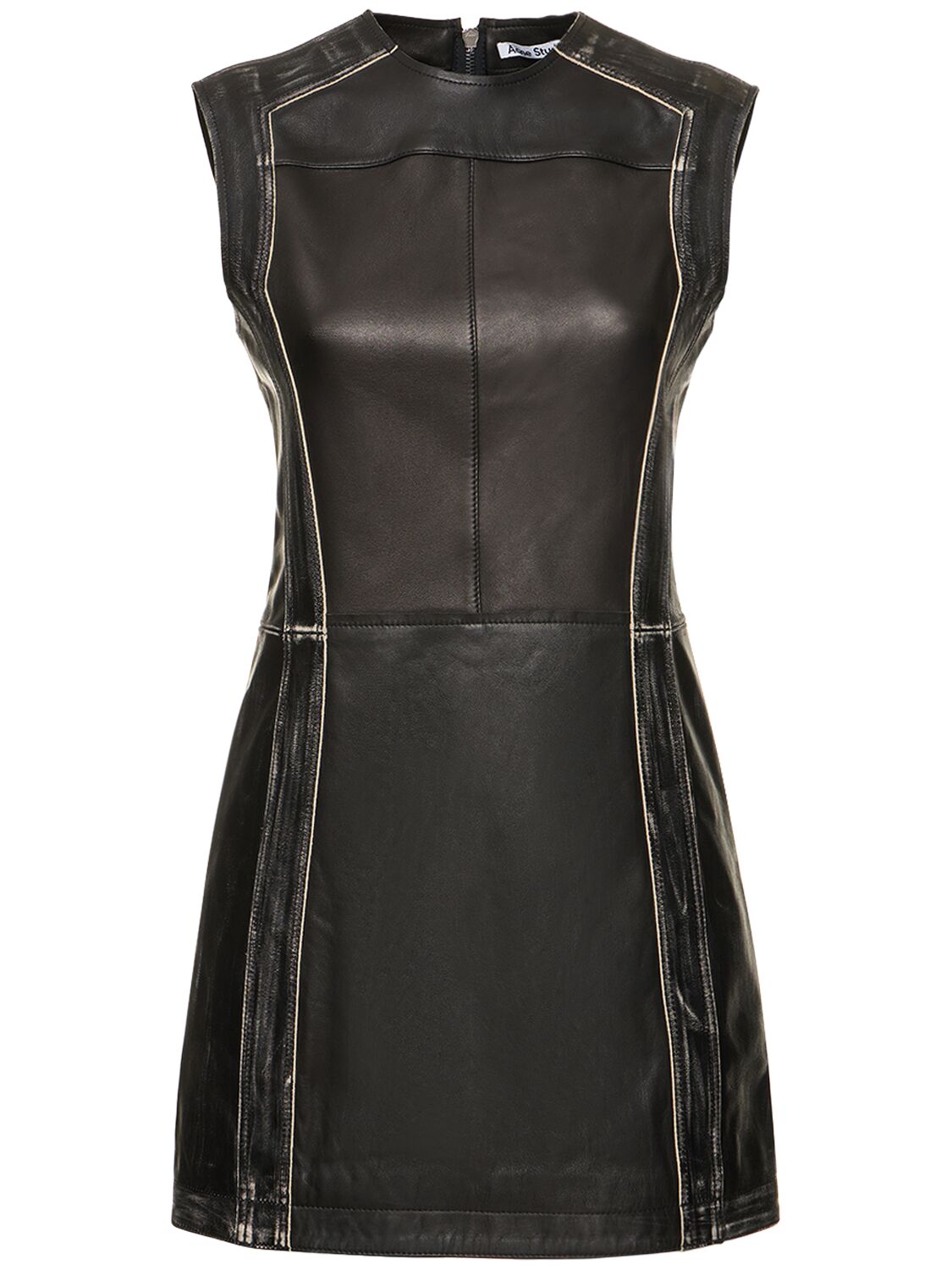 Image of Leather Mini Dress
