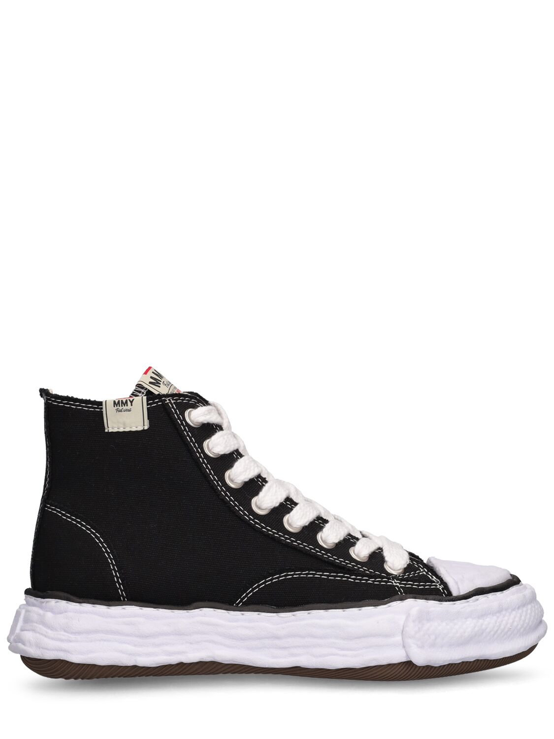 Miharayasuhiro Peterson High 23 Og Sole Canvas Sneakers In Black