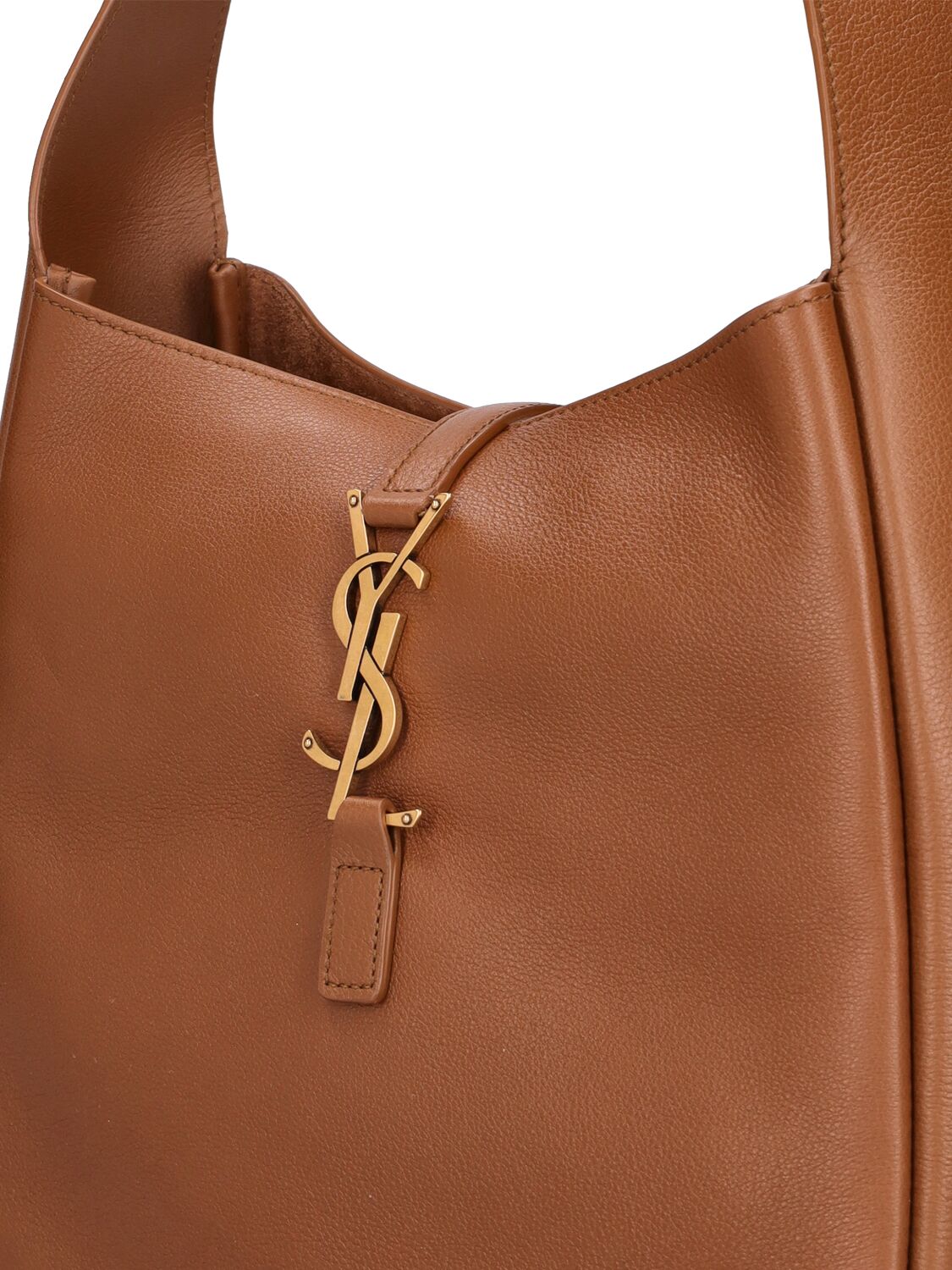 Shop Saint Laurent Small Le 5 À 7 Leather Shoulder Bag In Fox