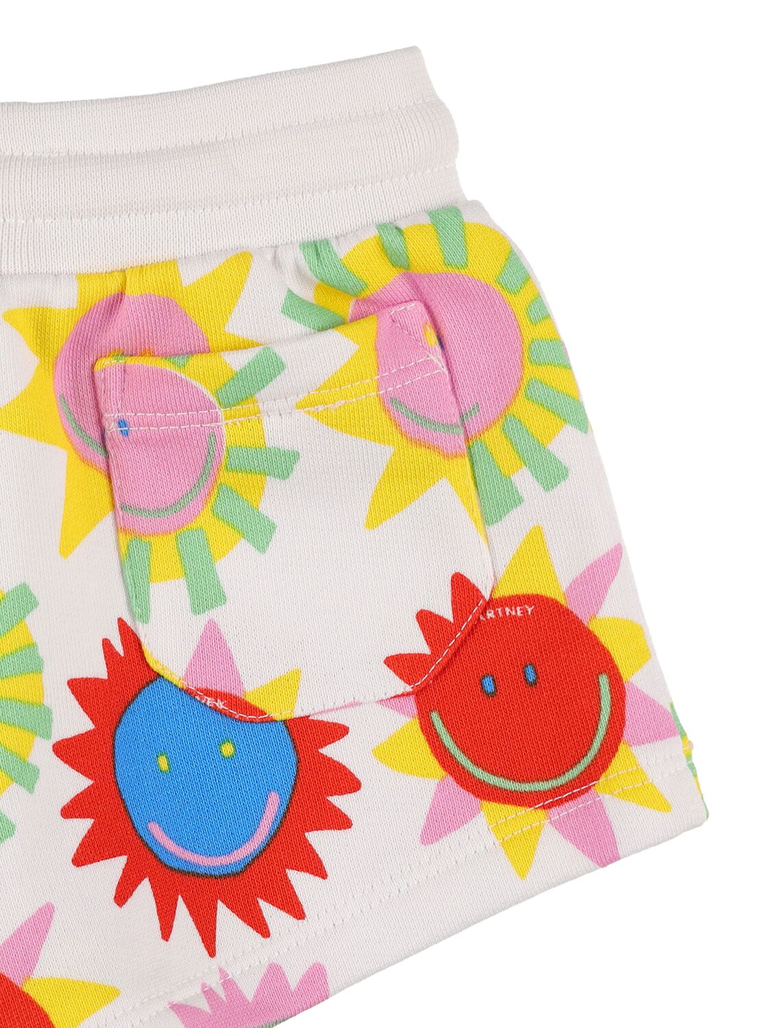 STELLA MCCARTNEY ORGANIC COTTON SWEATSHIRT & SHORTS SET 