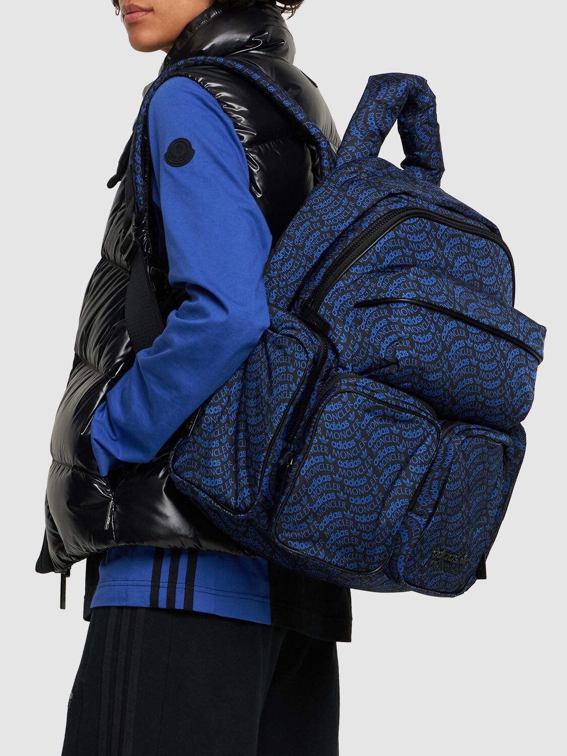 Image of Moncler X Adidas Nylon Printed Backpack