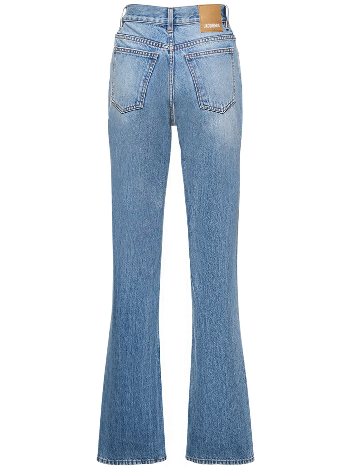 Shop Jacquemus Le Haut De Nimes Denim Straight Jeans In Blue