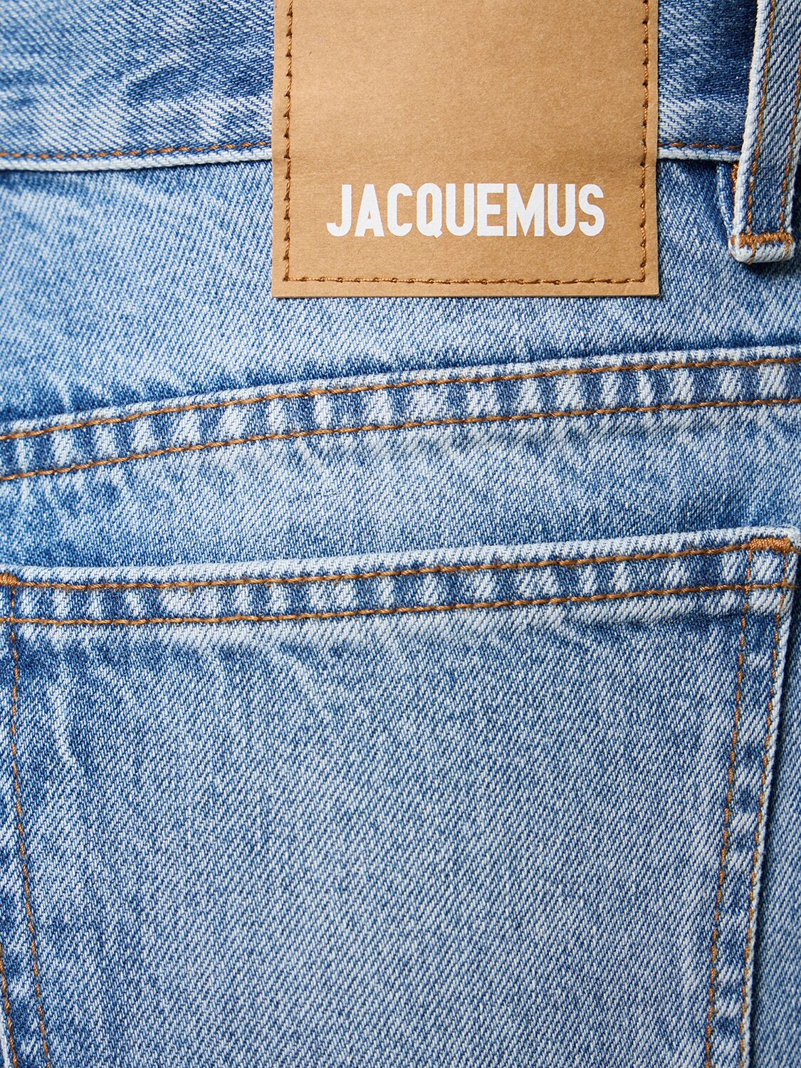 Shop Jacquemus Le Haut De Nimes Denim Straight Jeans In Blue