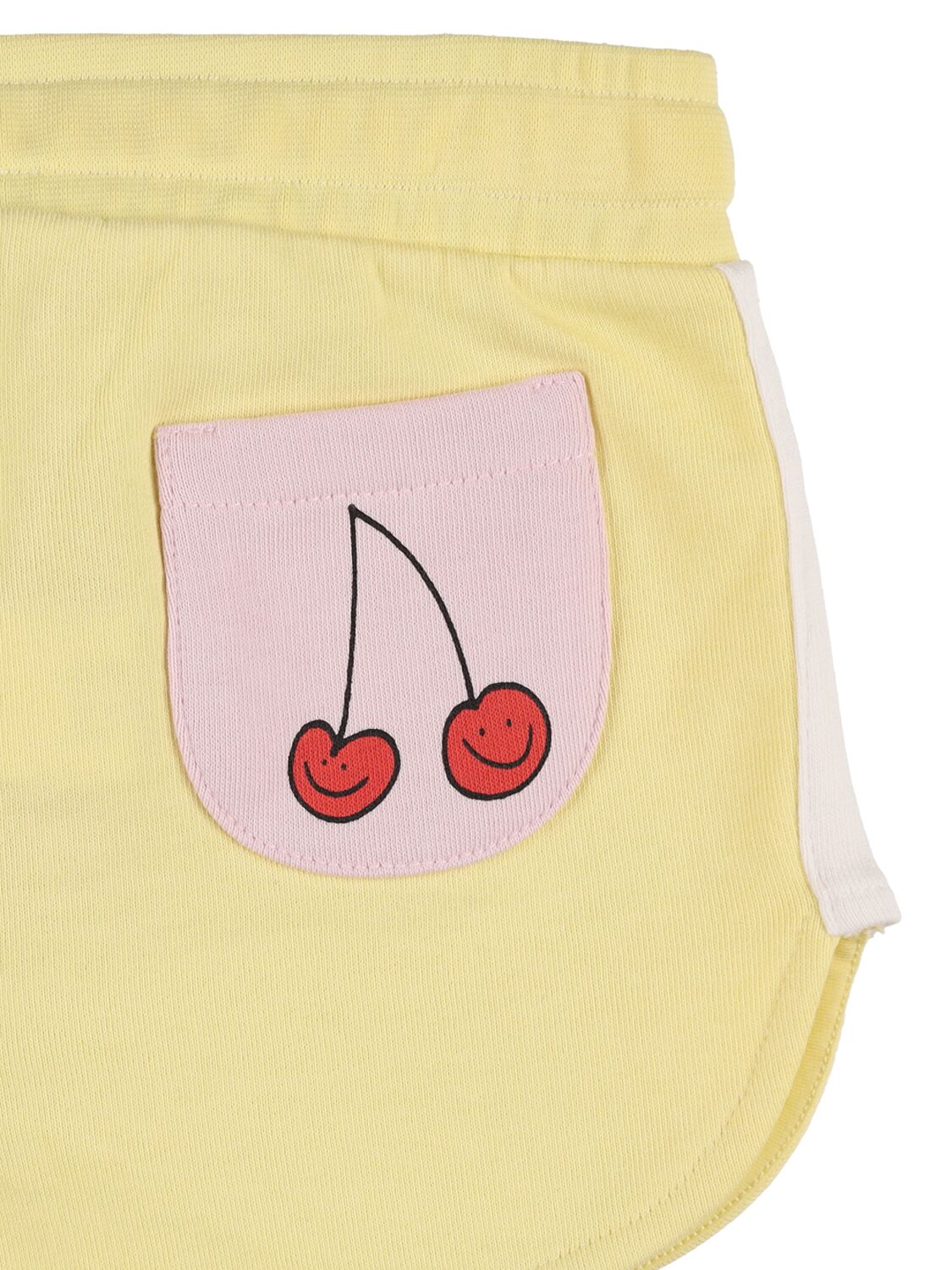 Shop Stella Mccartney Organic Cotton Sweat Shorts In Yellow,pink