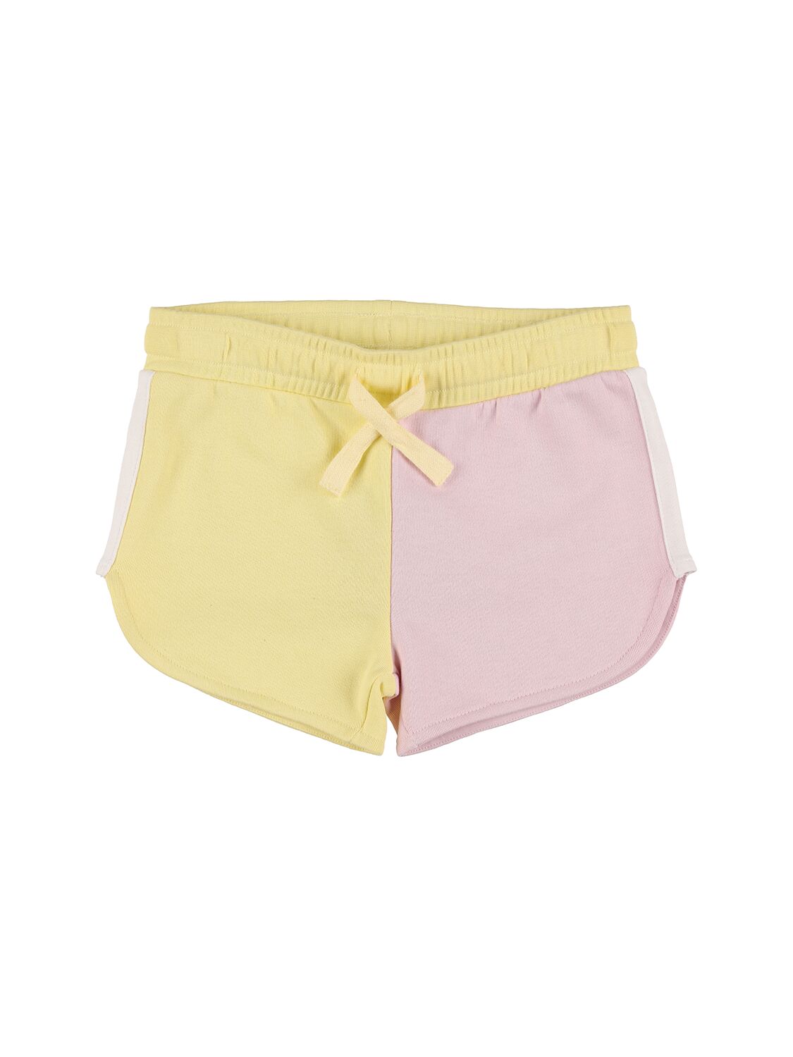 Stella Mccartney Kids Teen Girls Yellow Cotton Shorts In Multicoloured