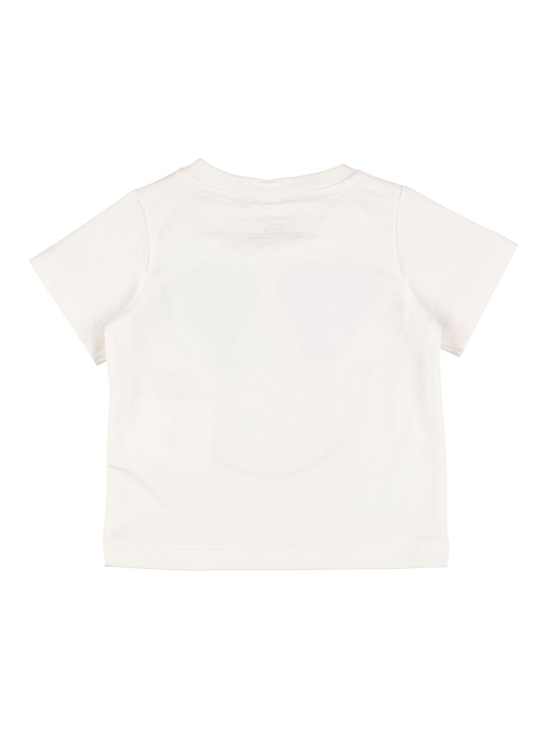 Shop Stella Mccartney Printed Cotton T-shirt In Weiss