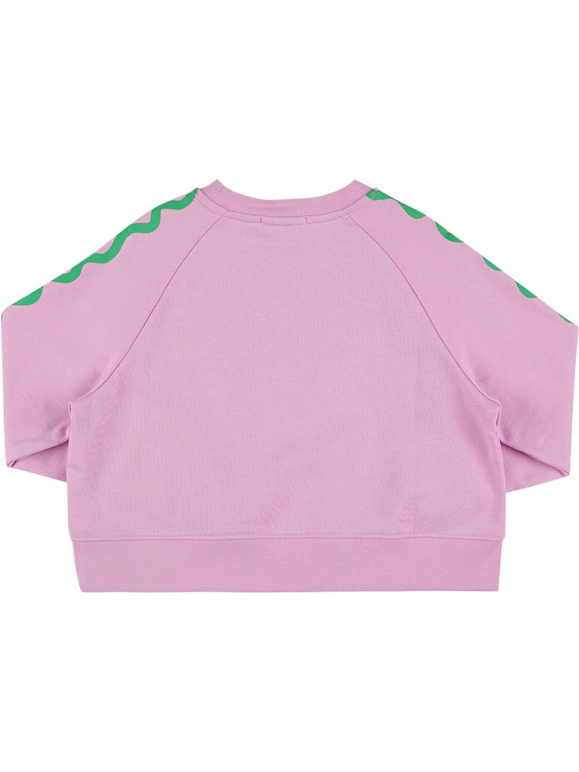 Shop Stella Mccartney Printed Cotton Sweatshirt In Rosa