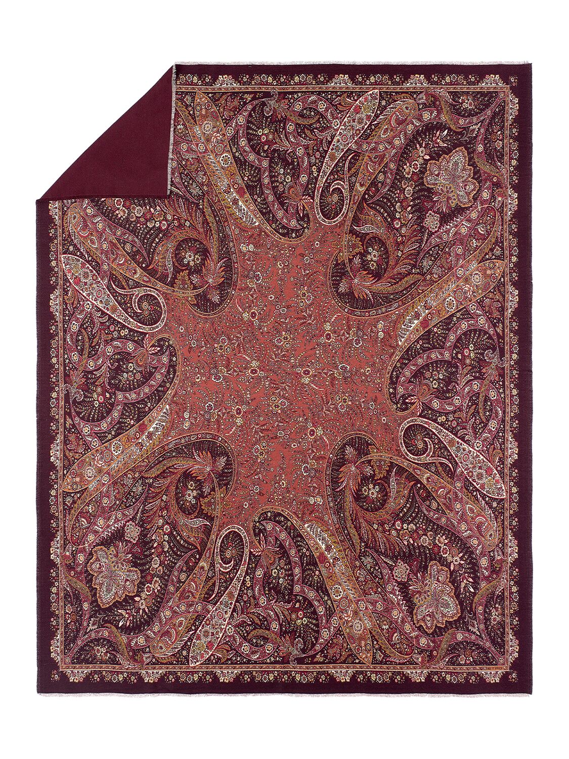 Shop Etro Orbea Throw In Brown,red
