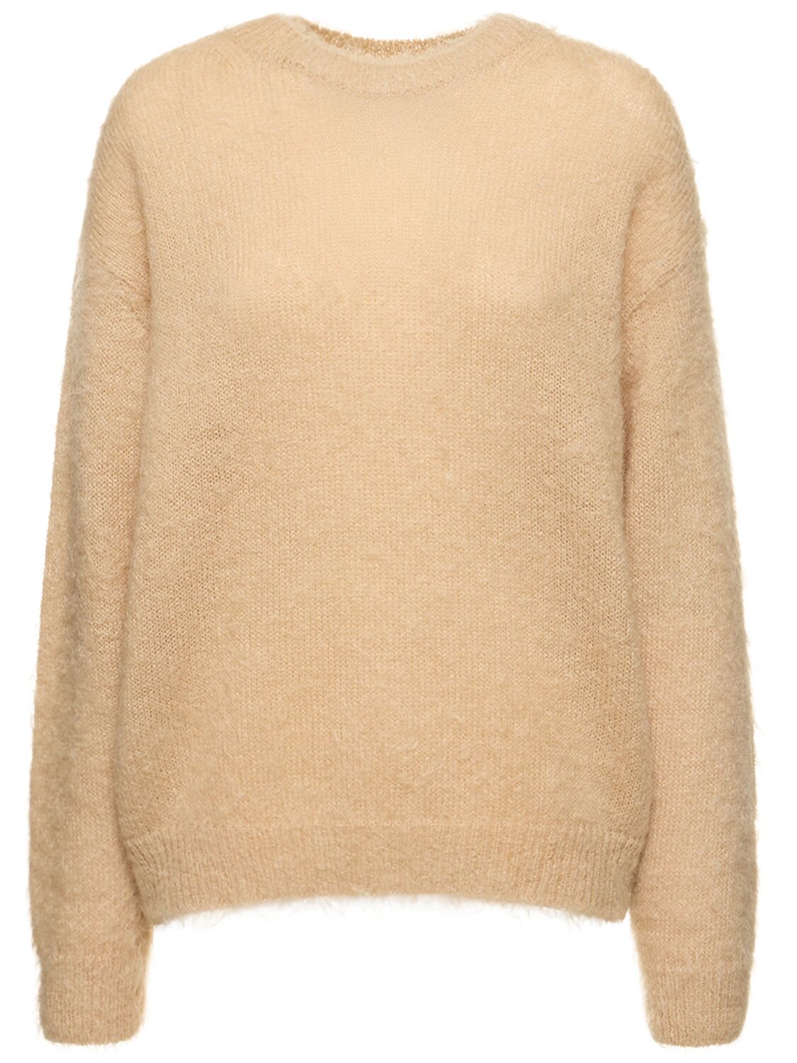 Brushed Super Kid Mohair Knit Sweater – WOMEN > CLOTHING > KNITWEAR