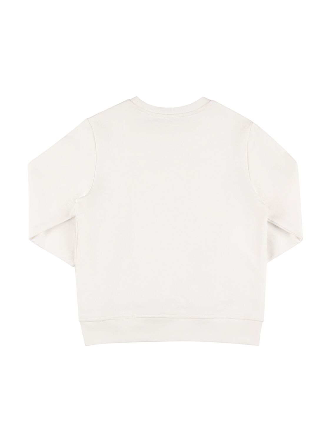 Shop Stella Mccartney Organic Cotton Printed Logo Sweatshirt In Weiss