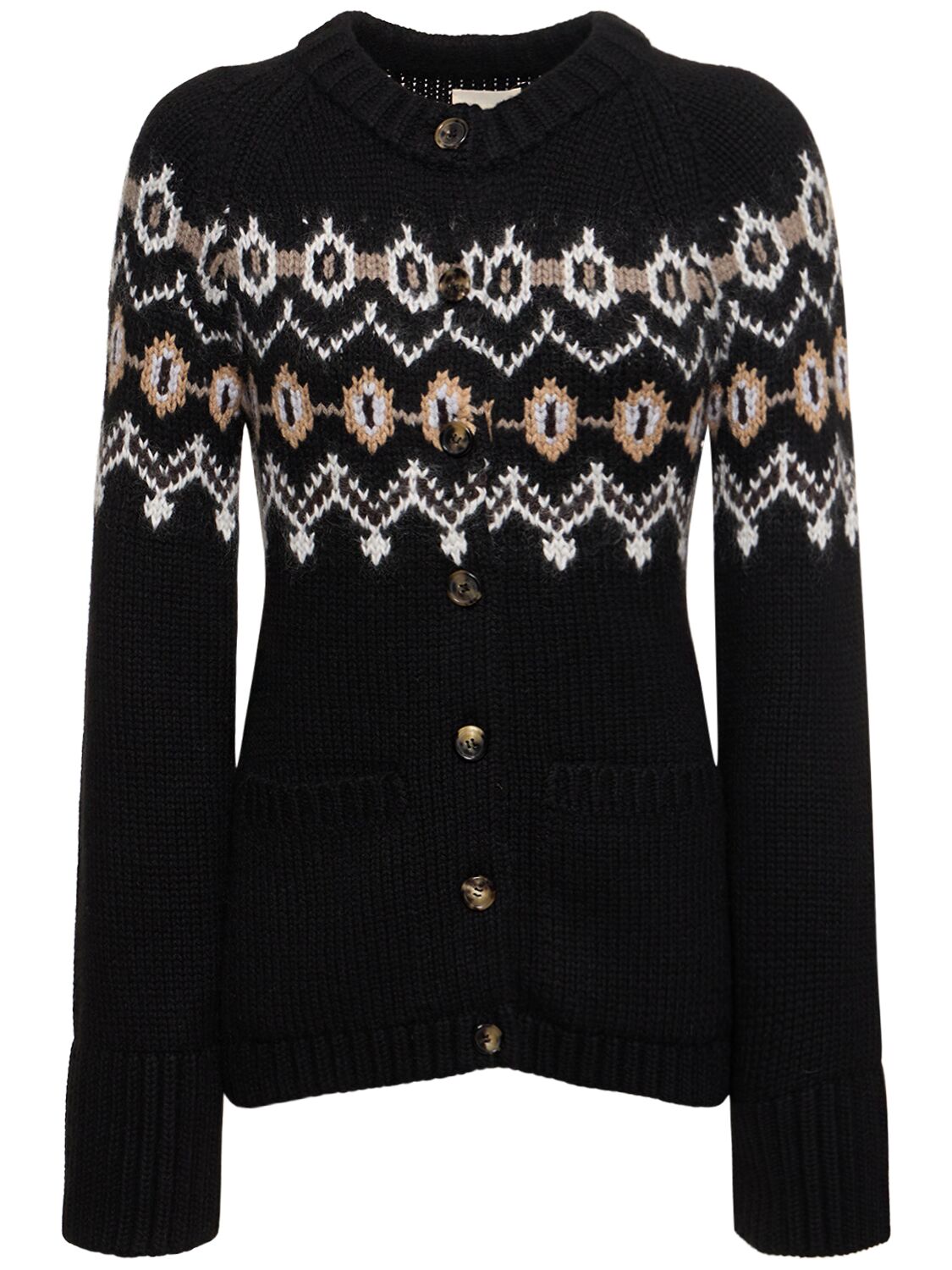Shop Khaite Suzette Cashmere Blend Cardigan In Black