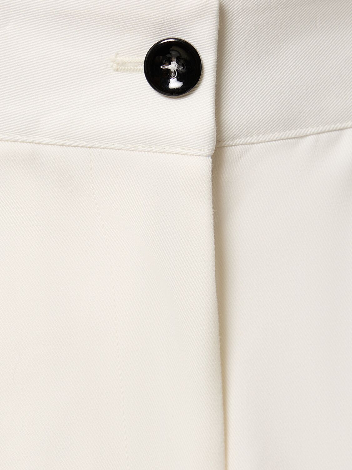 Shop Jil Sander Cotton Gabardine Wide Leg Pants In White