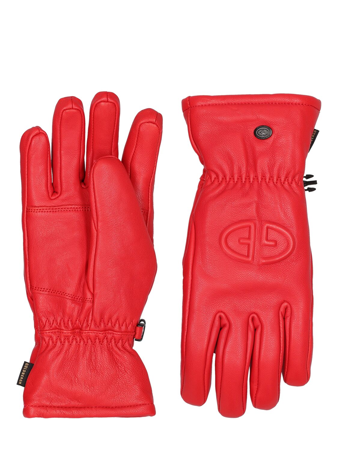 Goldbergh Freeze Leather Gloves In Red