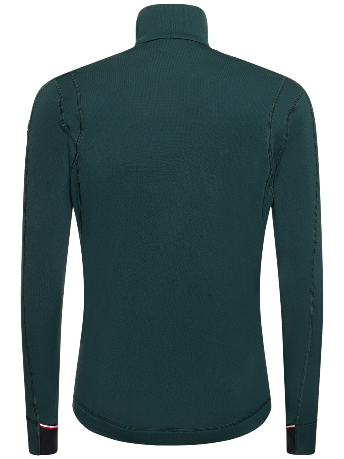 Shop Moncler Nylon Zip-up Sweatshirt In Green