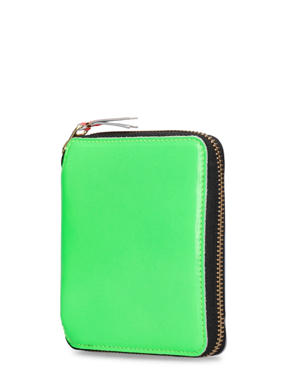 Shop Comme Des Garçons Super Fluo Leather Wallet In Green