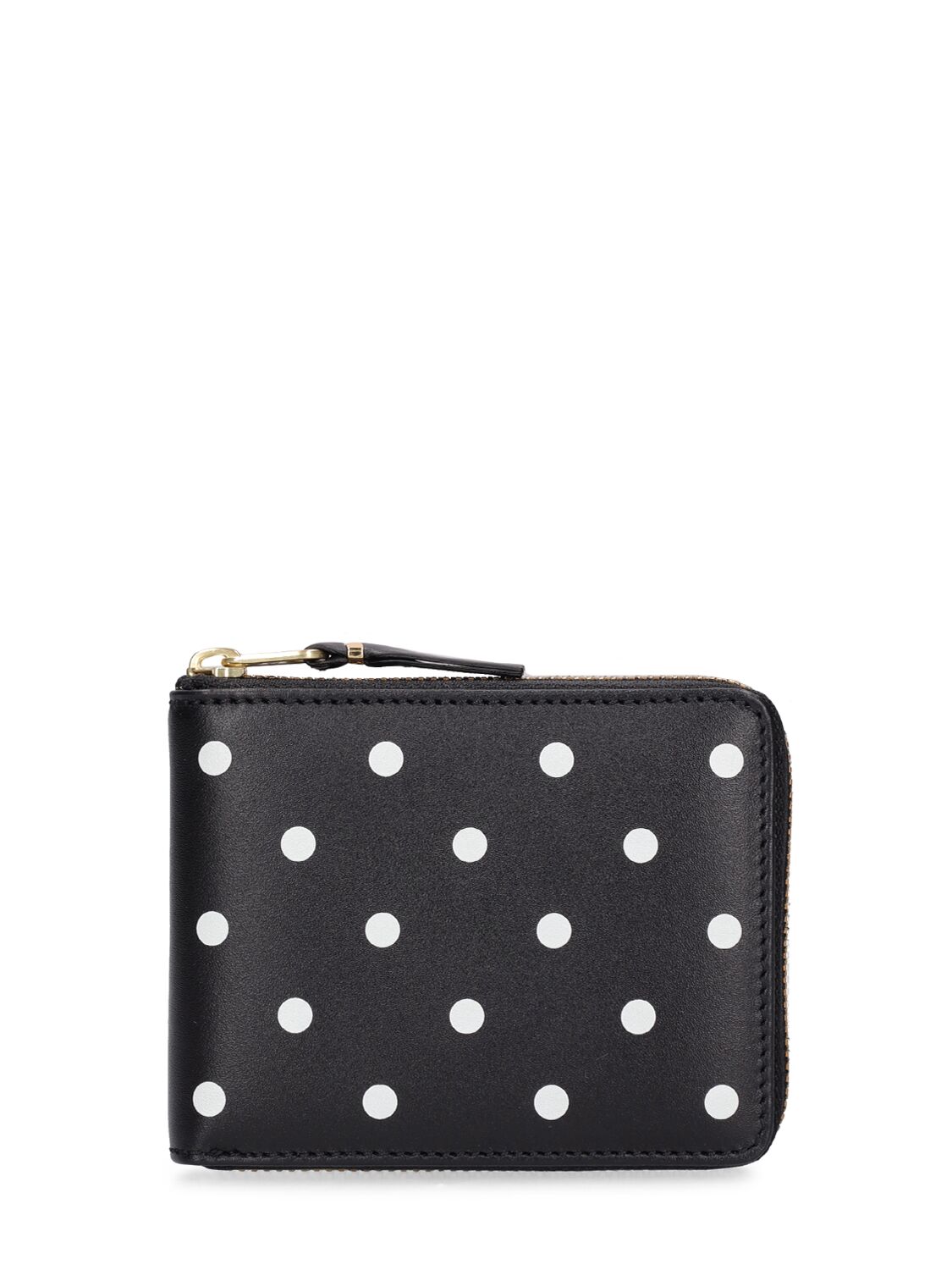 Image of Dot Print Leather Line Wallet
