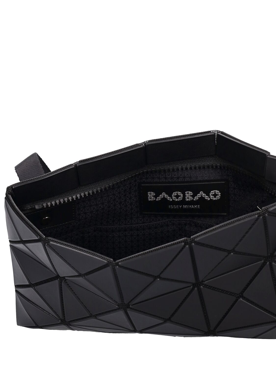 Shop Bao Bao Issey Miyake Matte Lucent Shoulder Bag In Matte Black