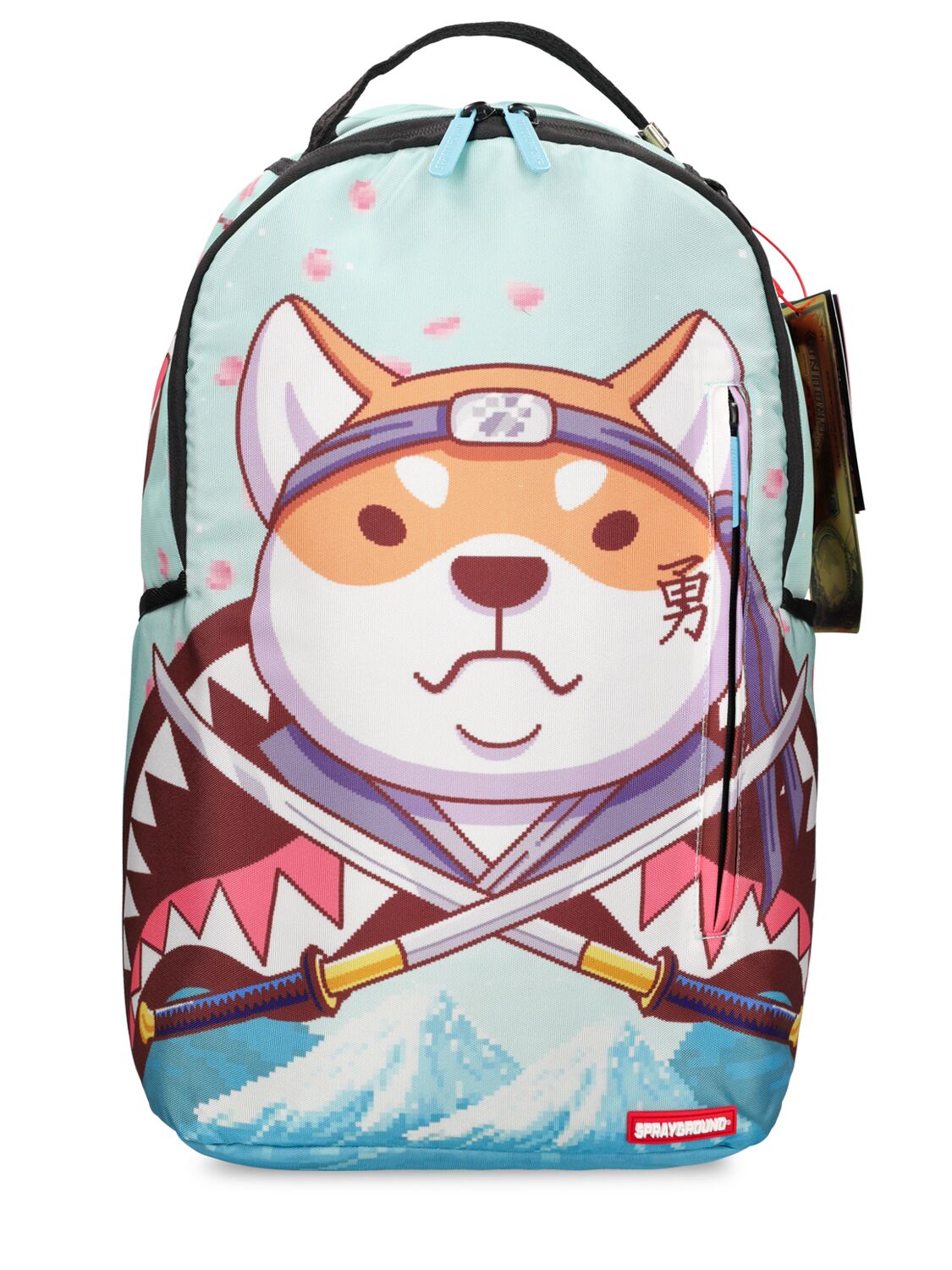 Ninja Shiba Inu Print Canvas Backpack – KIDS-BOYS > ACCESSORIES > BAGS & BACKPACKS