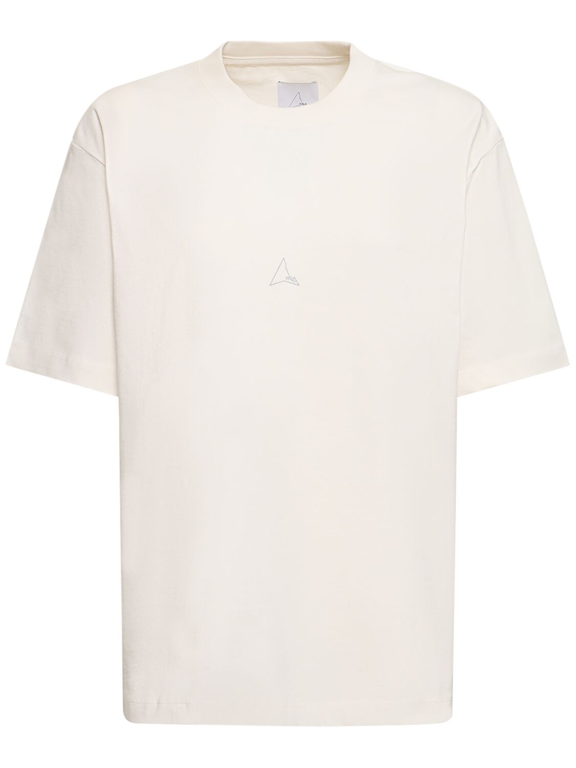 Roa Logo Cotton Jersey T-shirt In White