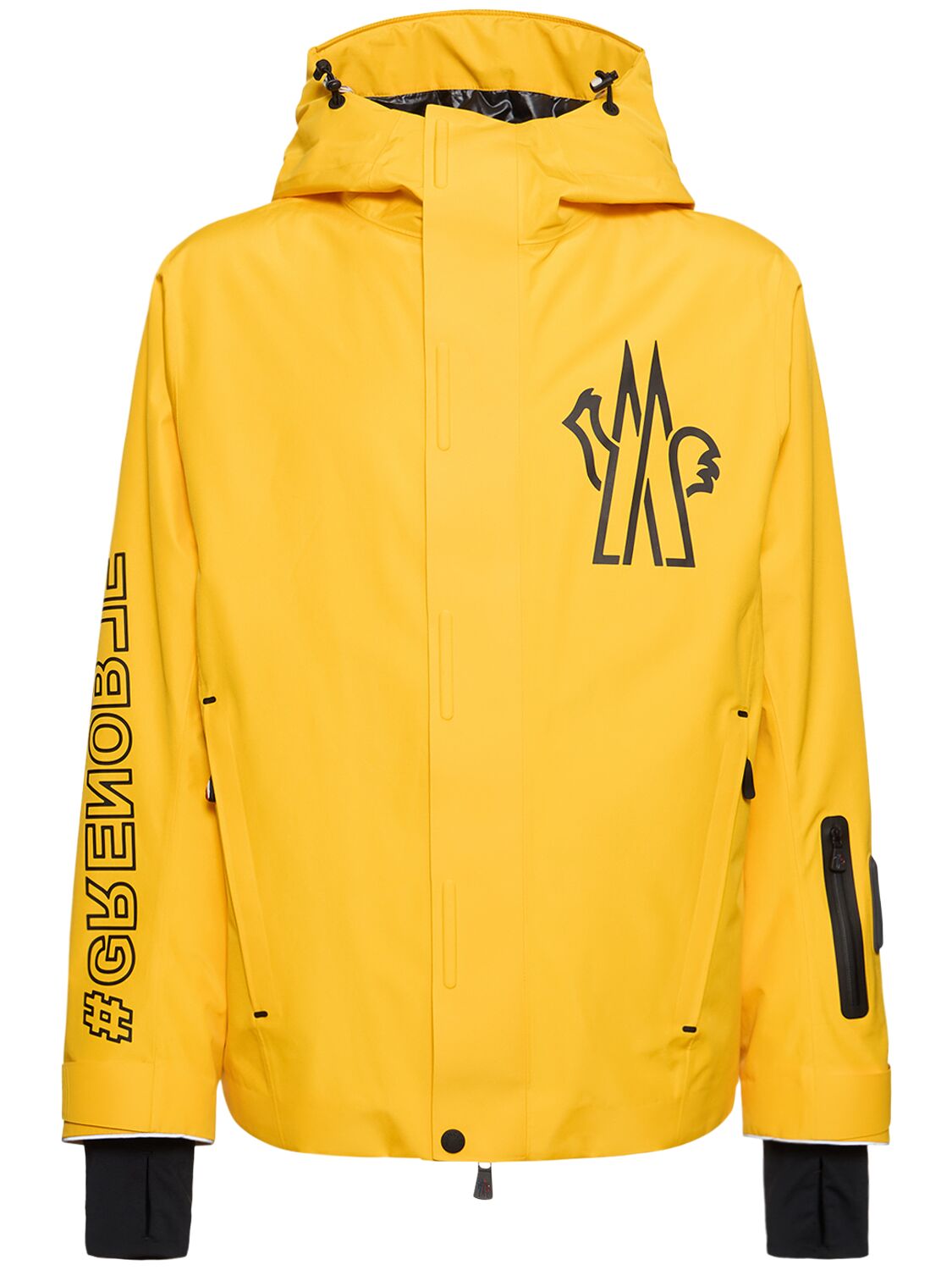 Shop Moncler Mariond Gore-tex Nylon Ski Jacket In Yellow