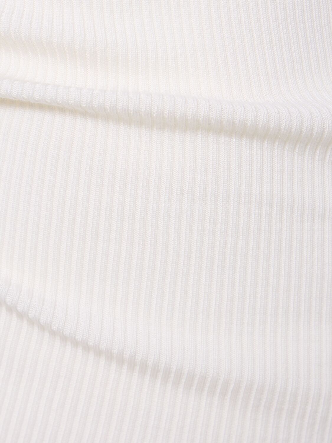 Shop Peter Do Wool & Silk Knit Halter Top In White
