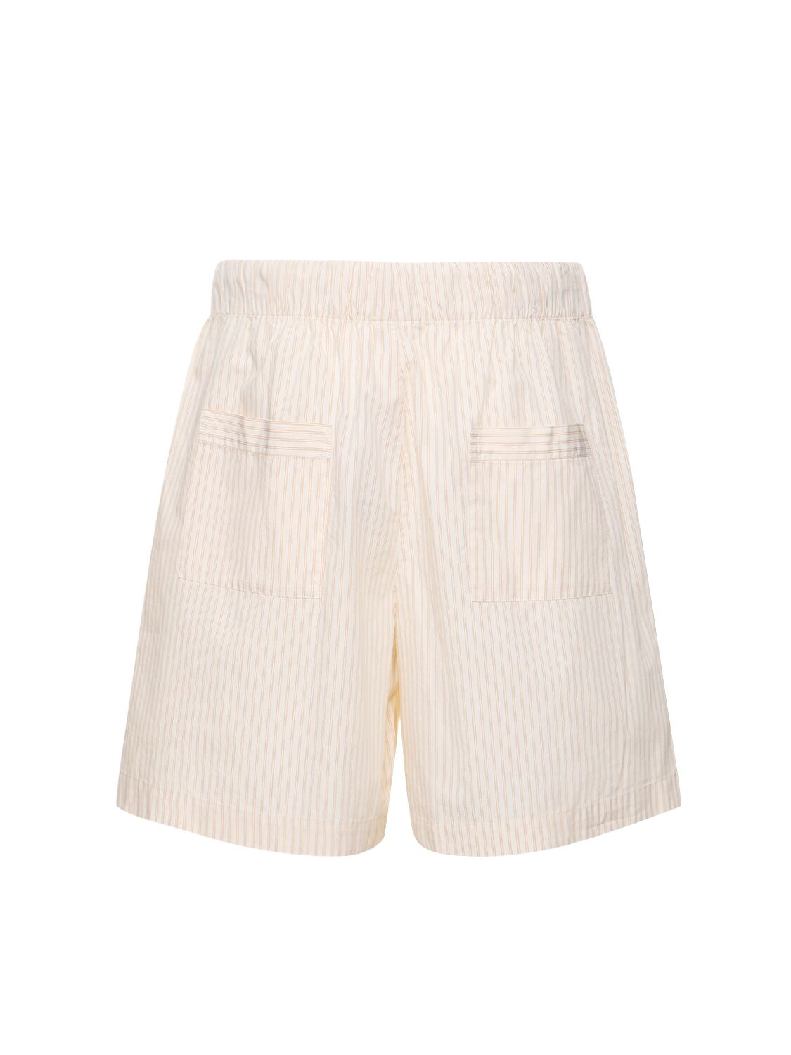 Shop Birkenstock Tekla Pleated Cotton Shorts In White,beige