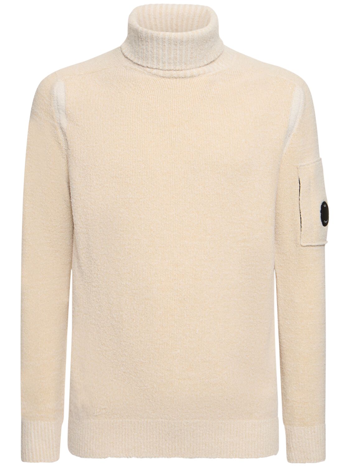 Roll Neck Wool Blend Knit Sweater – MEN > CLOTHING > KNITWEAR