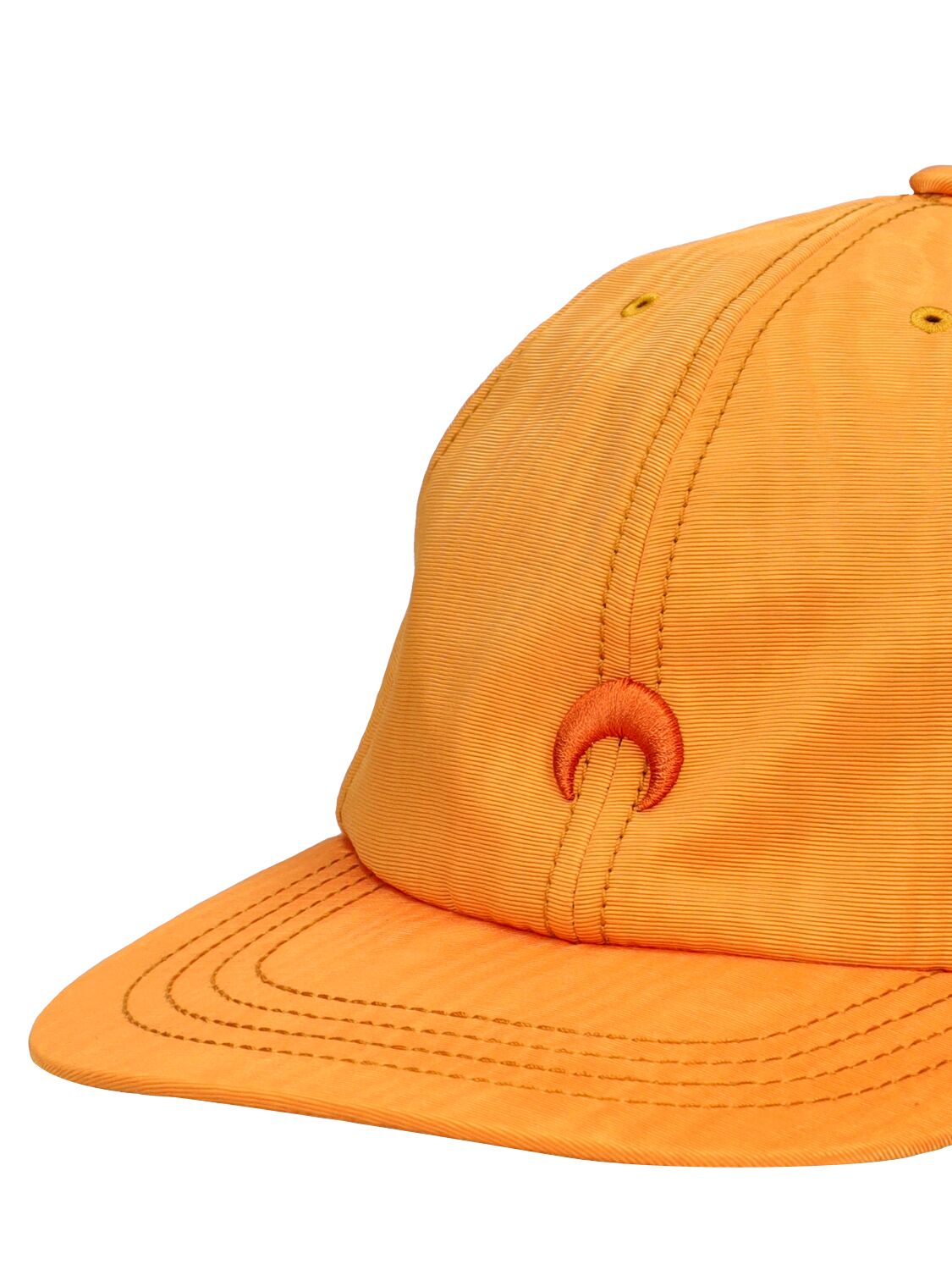 Shop Marine Serre Moon Embroidery Tech Baseball Cap In Orange