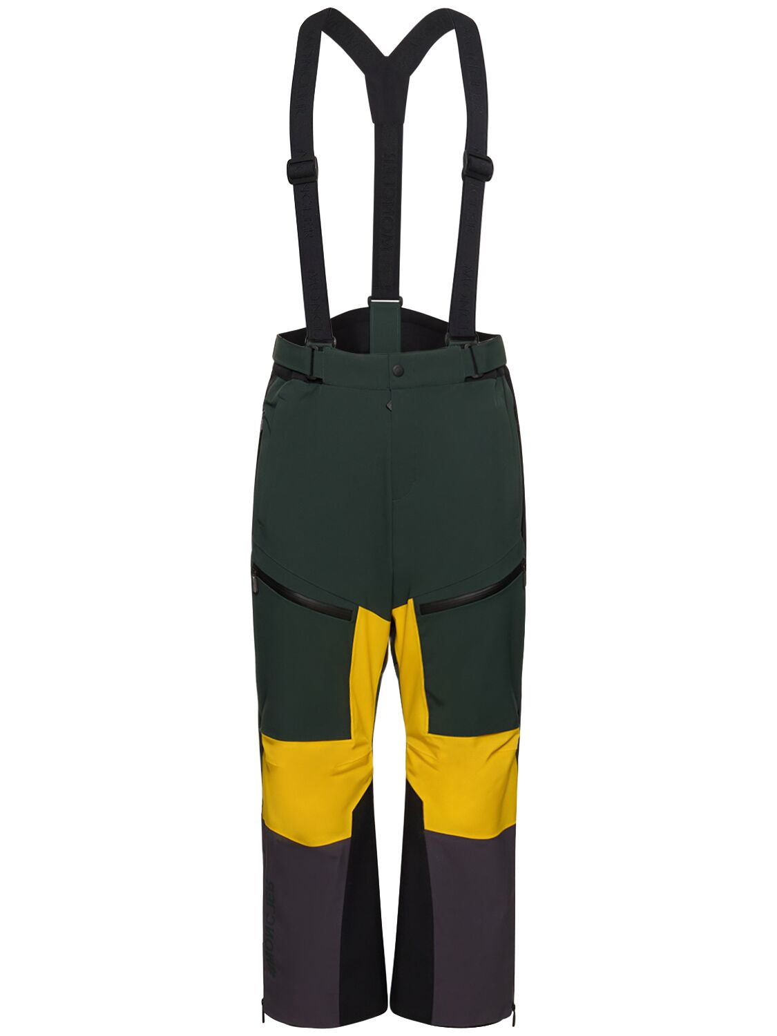 Shop Moncler Nylon Ski Pants In Black