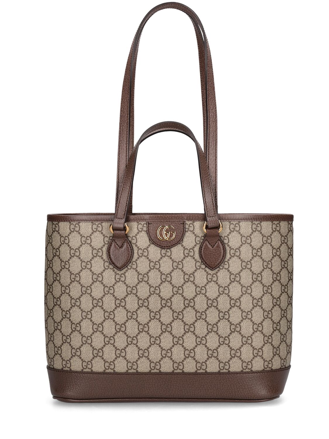 Gucci Mini Ophidia Gg Canvas Tote Bag In Brown