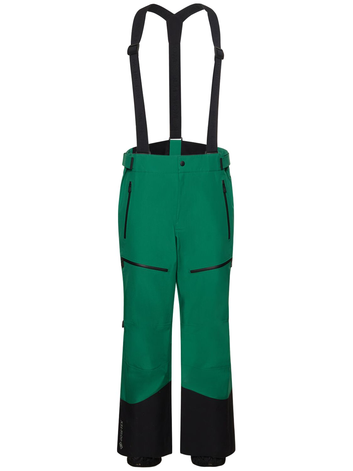 Shop Moncler Nylon Ski Pants In Bright Green