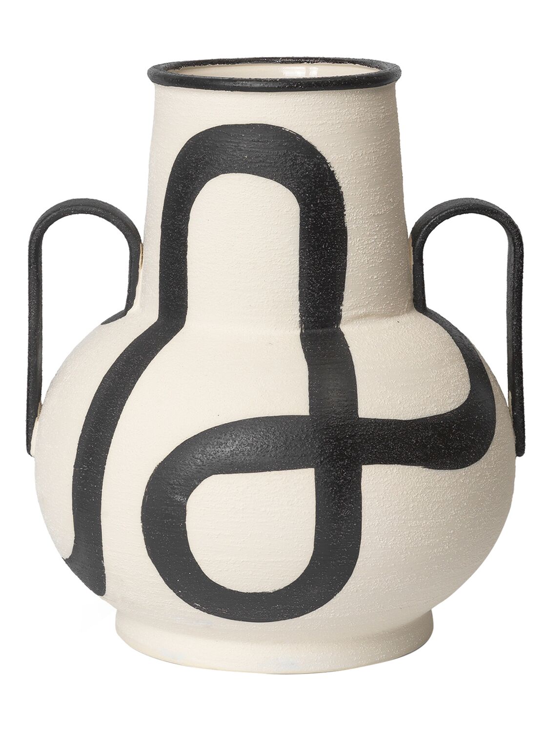 Ferm Living Trace Vase In Beige