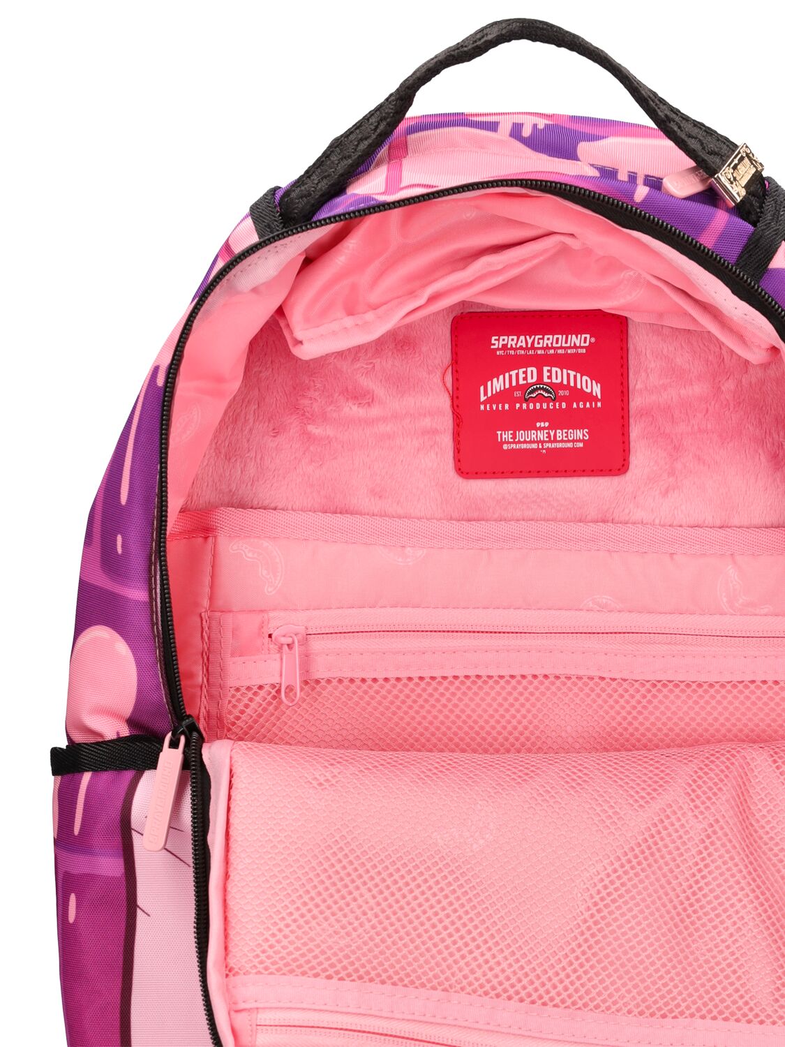 Pink panther print canvas backpack - SPRAYGROUND - Boys