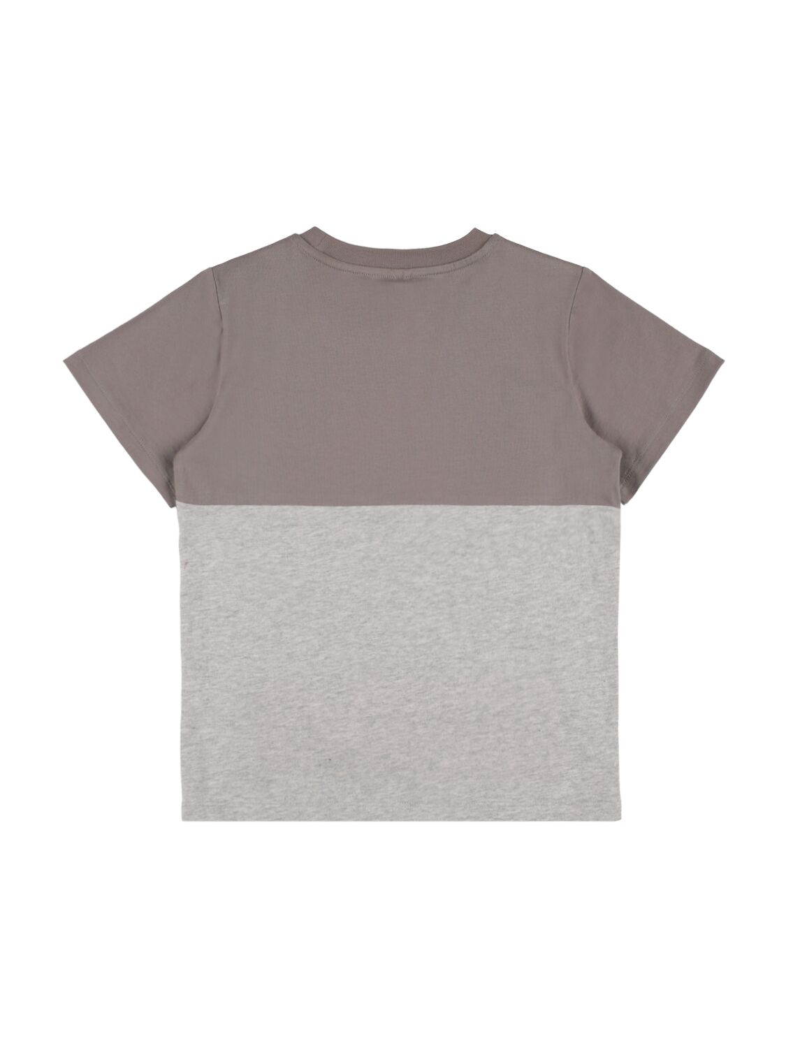 Shop Stella Mccartney Organic Cotton Jersey T-shirt In Grey