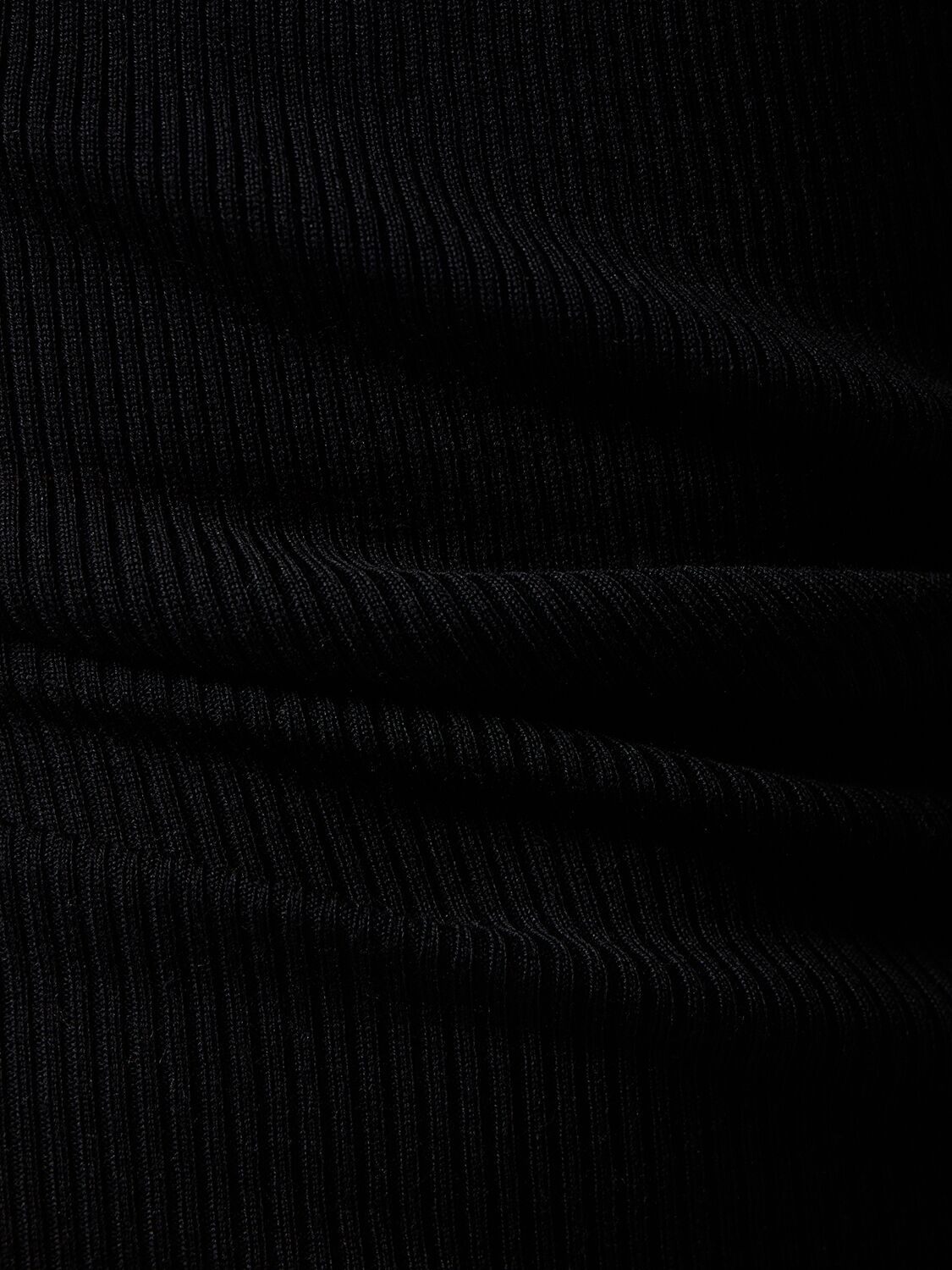 Shop Peter Do Wool & Silk Knit Halter Top In Black