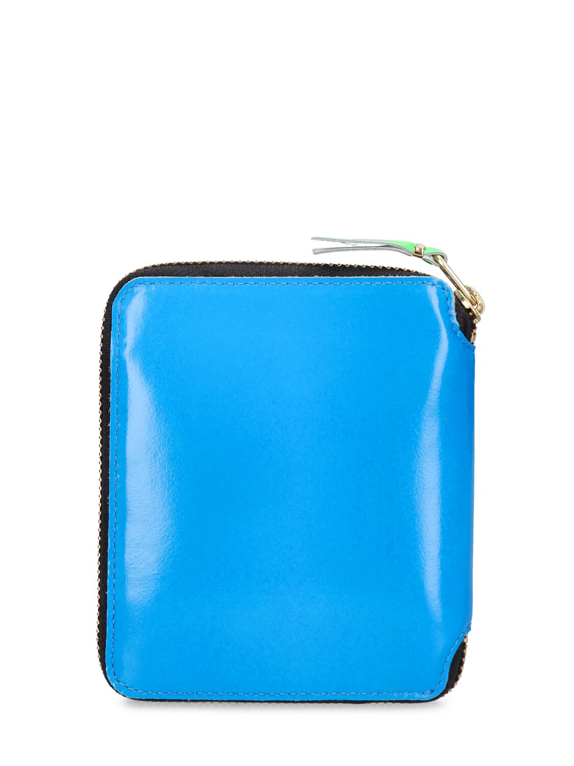 Shop Comme Des Garçons Super Fluo Leather Wallet In Blue