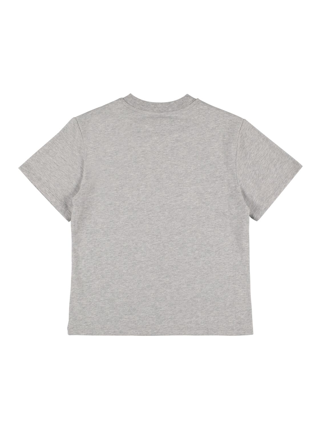 Shop Stella Mccartney Printed Organic Cotton Jersey T-shirt In Grey