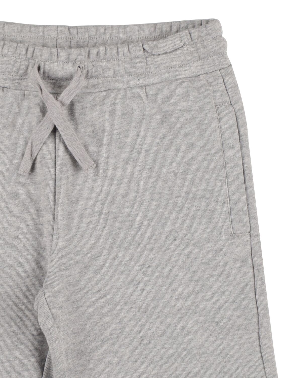 Shop Stella Mccartney Organic Cotton Sweatshirt & Sweat Shorts In Grau