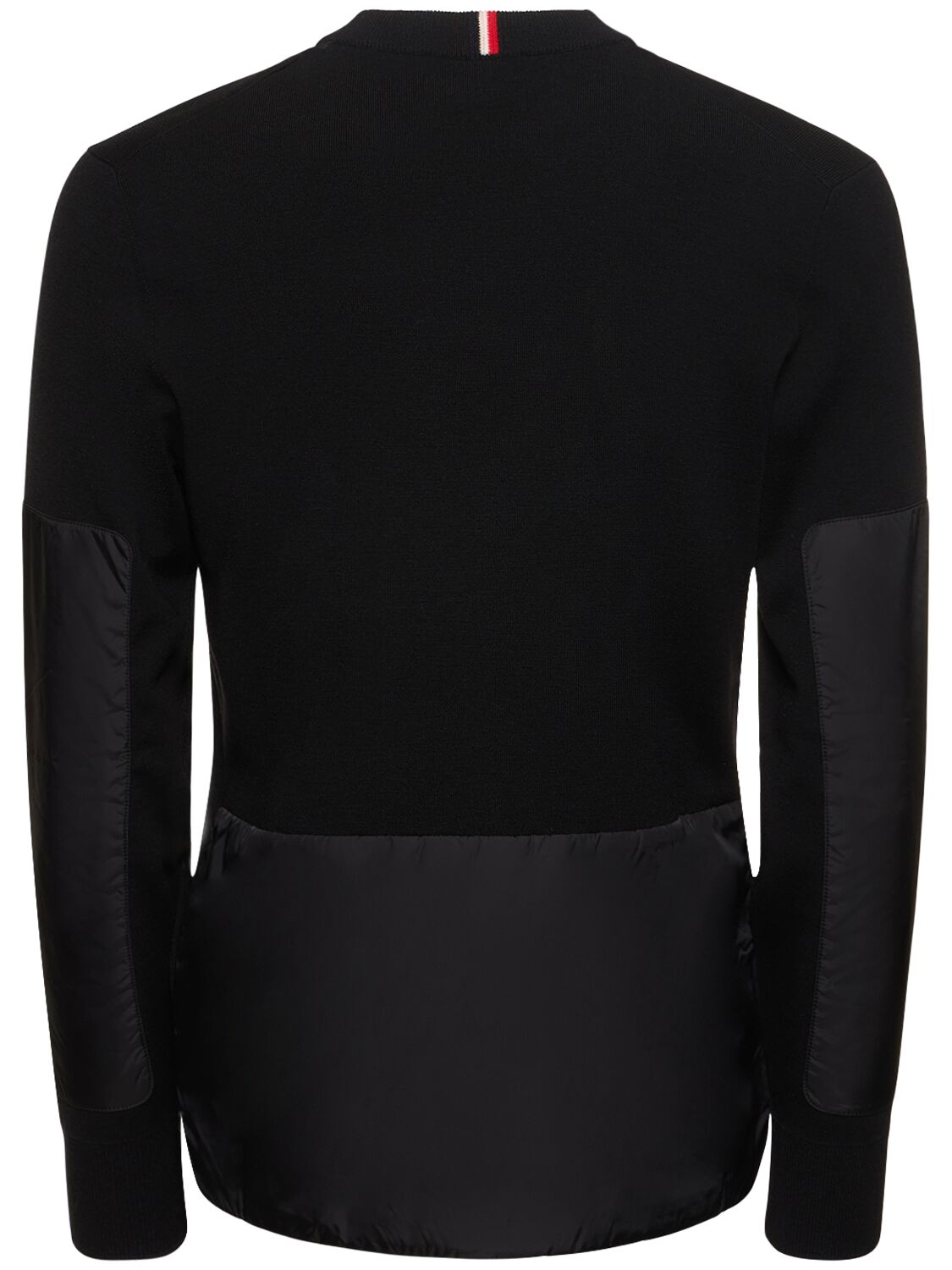 Shop Moncler Wool Blend Turtleneck Sweater In Black