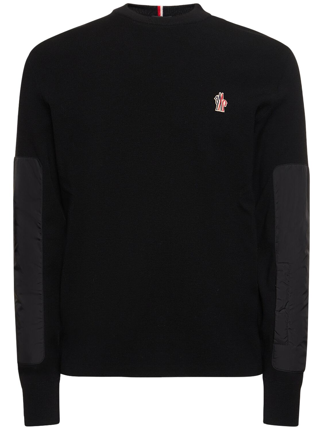 Shop Moncler Wool Blend Turtleneck Sweater In Black