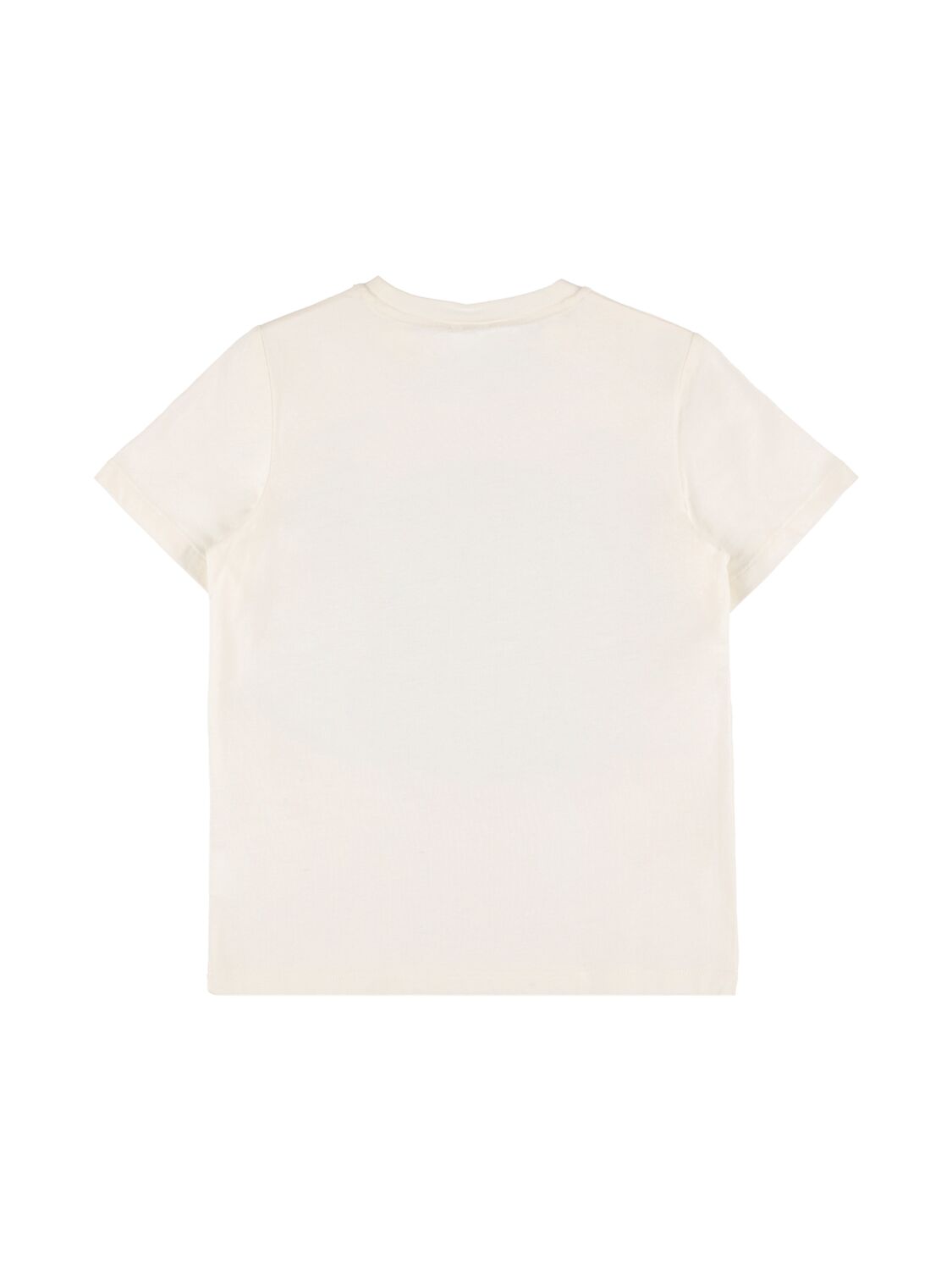 Shop Stella Mccartney Printed Logo Cotton T-shirt In Weiss