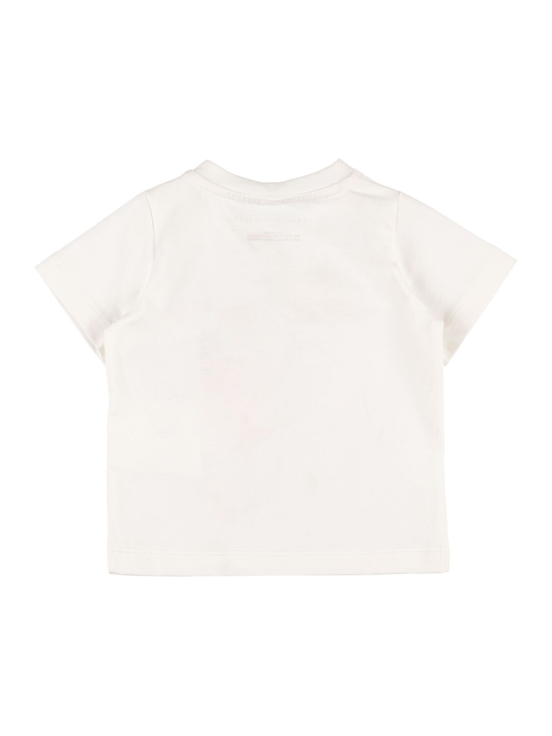 Shop Stella Mccartney Organic Cotton Printed T-shirt In White