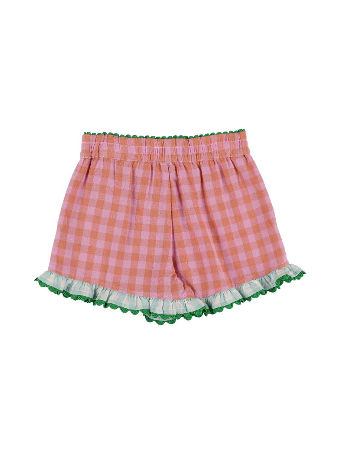 Shop Stella Mccartney Cotton Poplin Shorts In Pink,orange